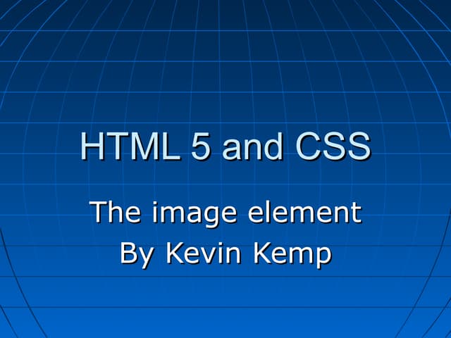 Html 5 and CSS - Image Element