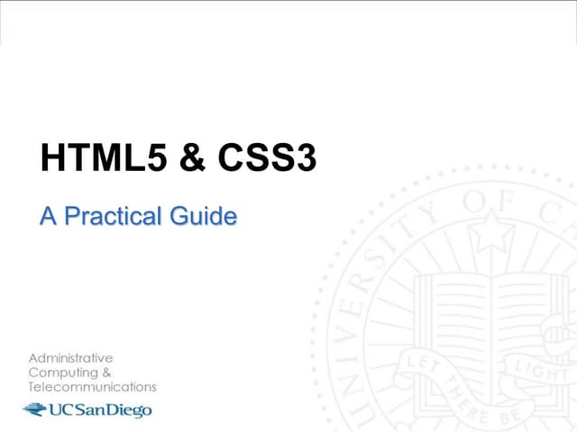 Html5/CSS3