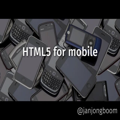 HTML5 for mobile - DiGi Challenge for Change