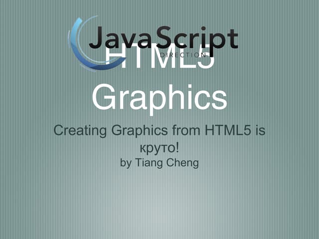 HTML5 SVG Graphics @ Javascript Directions