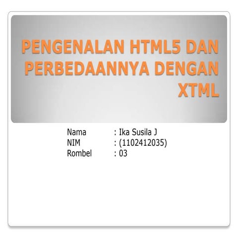 Html5 | PPT