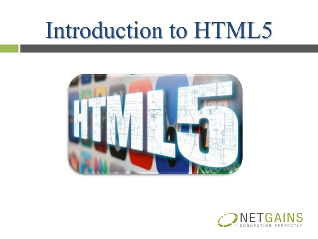 Introduction to Html5 | PPSX