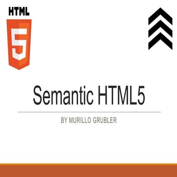 Semantic HTML5 | PPT