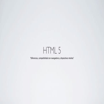 Html5 tecweb