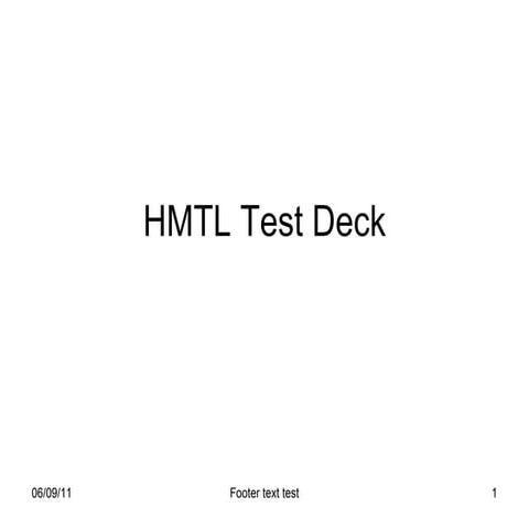 Html5 test | PPT