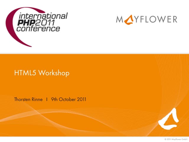 HTML5 Workshop