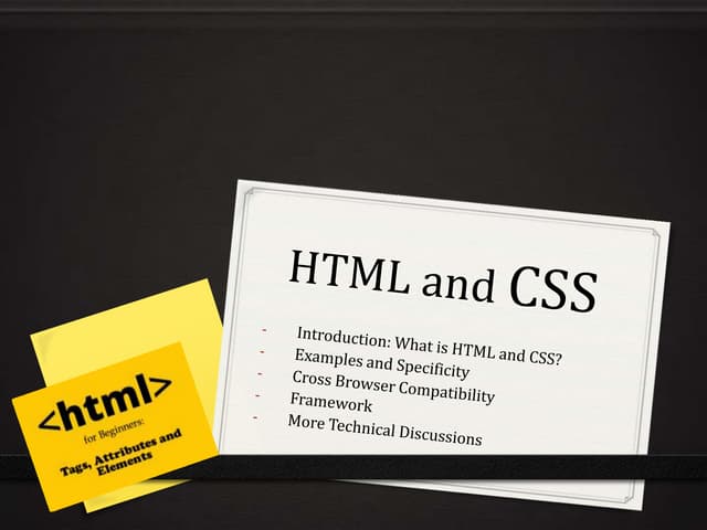 Html and CSS 101 - hipages Group Fr...