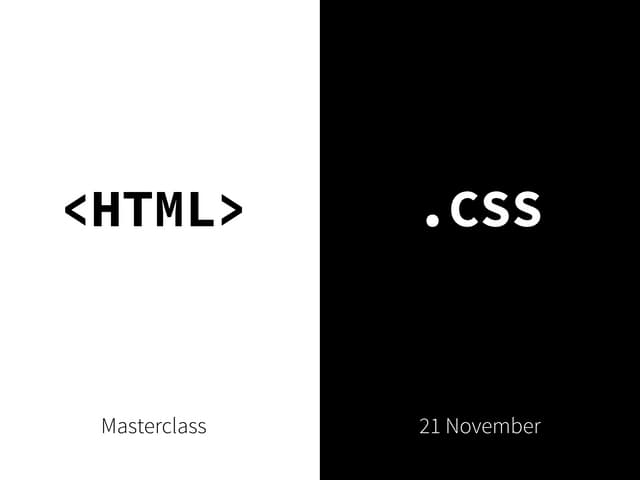 HTML & CSS Masterclass