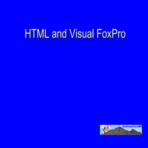 Html and visual fox pro