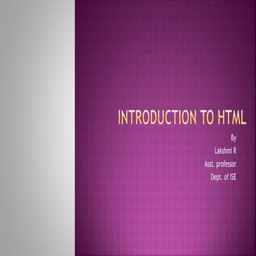 Html basics