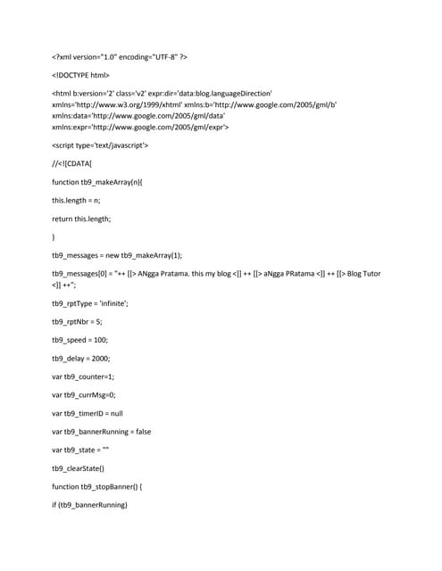 Html blog | PDF