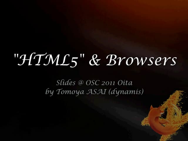 HTML & Browsers