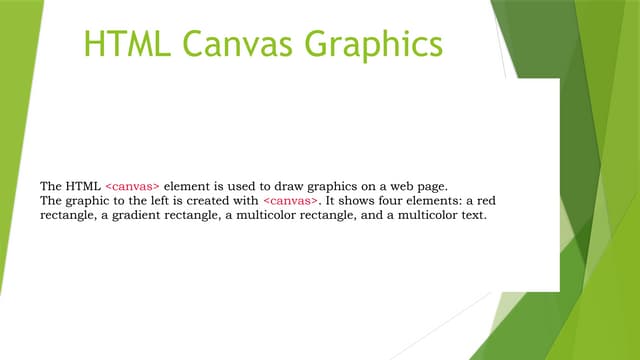 introduction of HTML canvas and styles .pptx