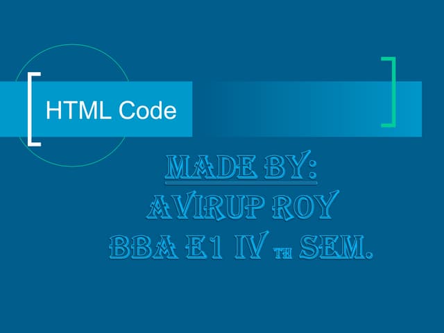 Html code