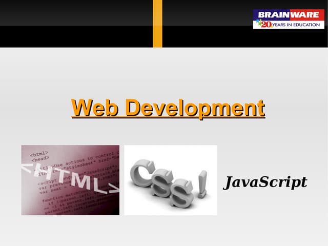 Web Development using HTML & CSS | PPT | Web Design and HTML | Internet