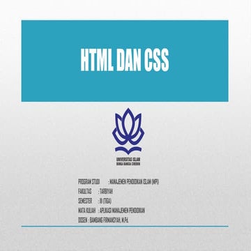 Hypertext Markup Language (HTML) Cascading Style Sheets.pptx