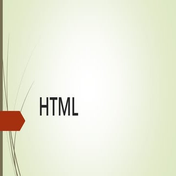 Html | PPTX