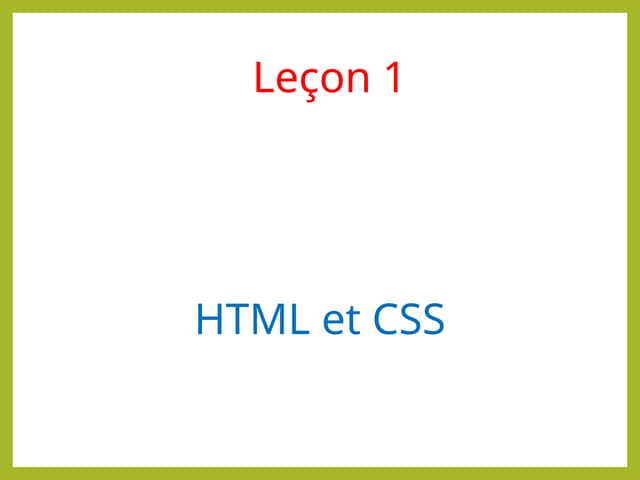 HTML et CSS HTML et CSSHTML et CSSHTML et CSSHTML et CSS