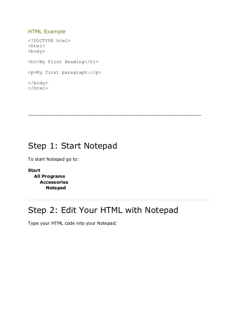 Html Example