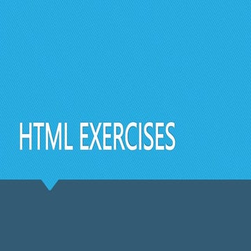 HTML EXERCISES.pptx