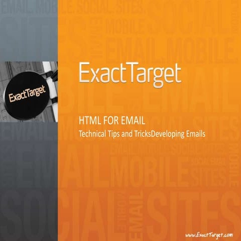 Html For Email - Technical Tips and Tricks Developing Emails