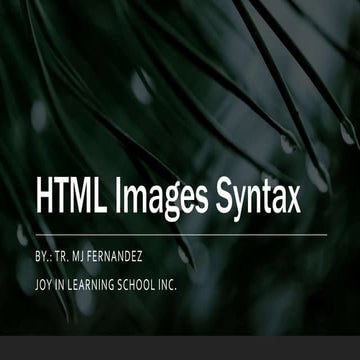 Html images syntax | PPT