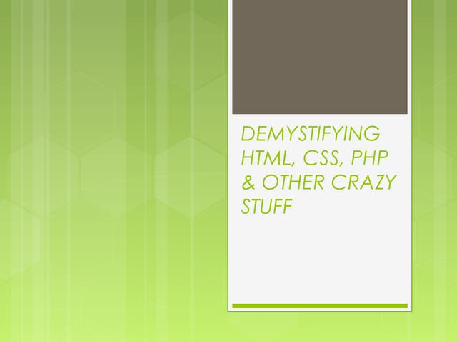 Html intro | PPT