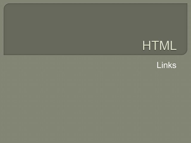 Html links