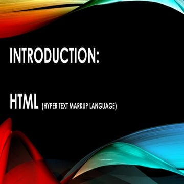 HTML Introduction overview presentation.pptx