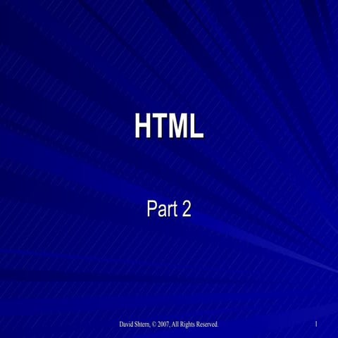 Html part2 (1) | PPT