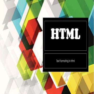 HTMLPart 3.pdf | Web Design and HTML | Internet
