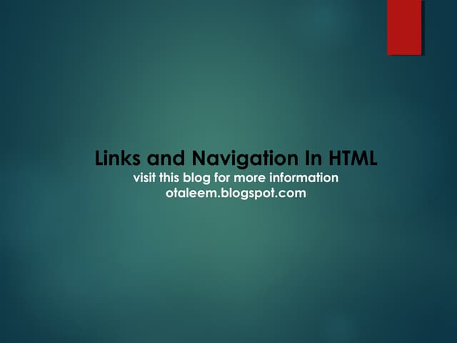 Html for beginners part II | PPT
