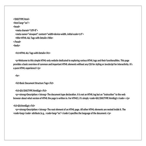 HTML project 2.pdf Welcome to this simple HTML-only website dedicated to expl...