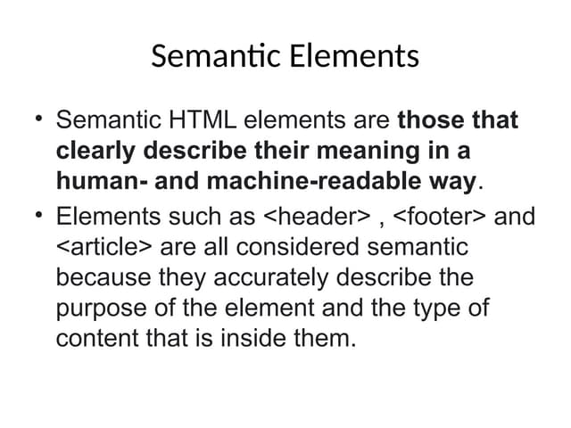 Html semantic elements  audio video.pptx
