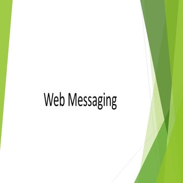 Html web messaging | PPTX | Web Design and HTML | Internet
