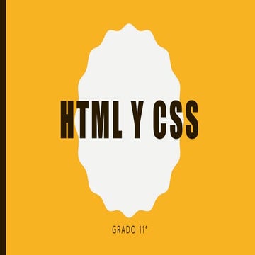 HTML Y CSS | PPTX
