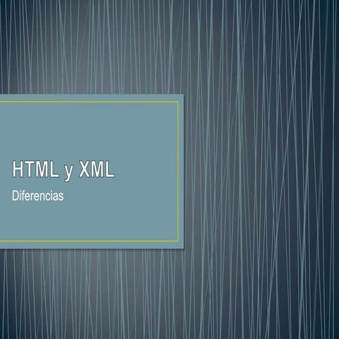 Html y xml