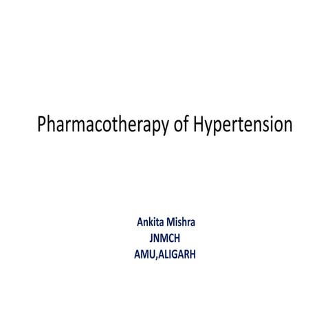 Pharmacotherapy, Management of Hypertension, JNC 8 guidelines