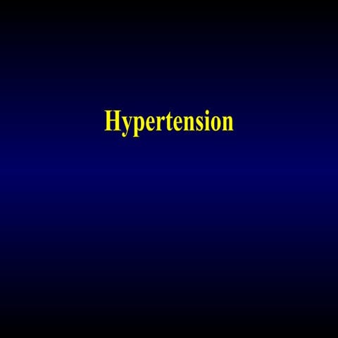 Hypertension ppt. For bsc nursing students