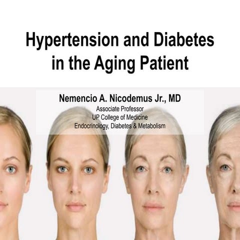 Management of Hypertension and Diabetes in Aging People 2014