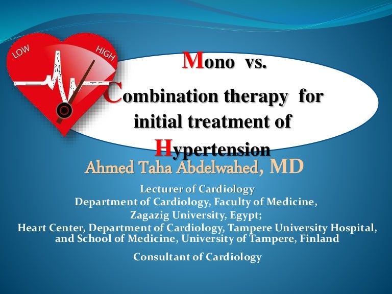 monotherapy vs. combination therapy in hypertension