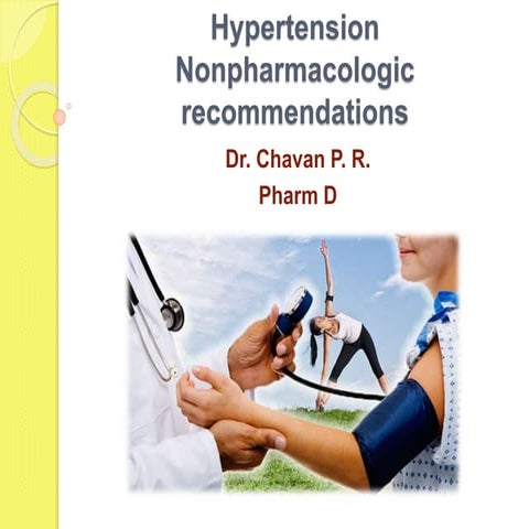 Hypertension nonpharmacologic recommendations ppt