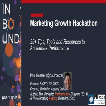 Paul Roetzer - Marketing Growth Hacking