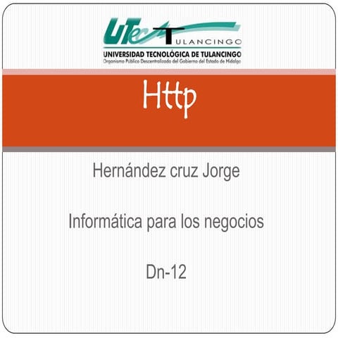 Protocolo http | PPTX