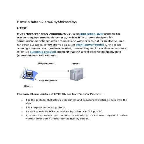 What is the role of HTTP What types of objects are transmitted in H.pdf