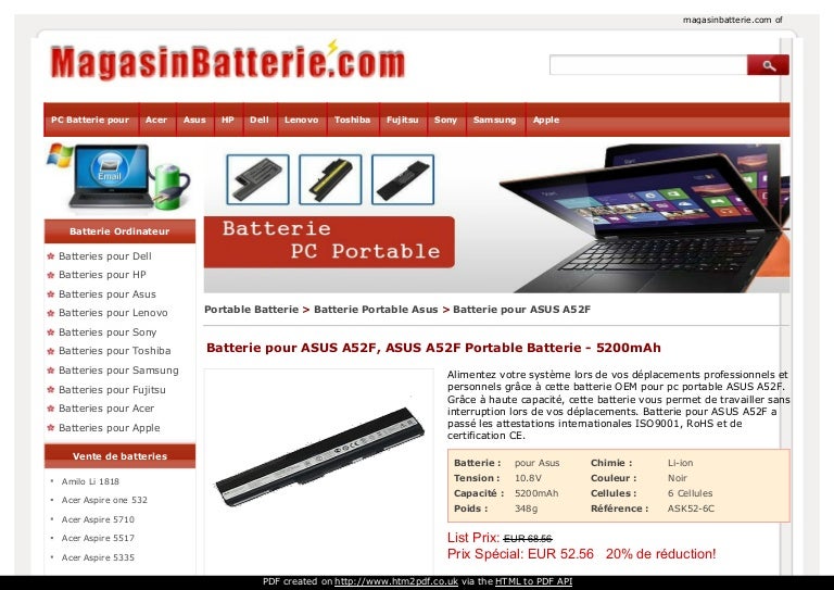 Asus a52f аккумулятор