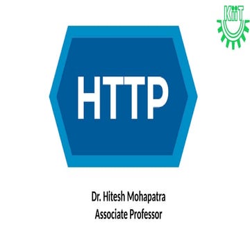 Hypertext Transfer Protocol (HTTP) is a request-response protocol that ...