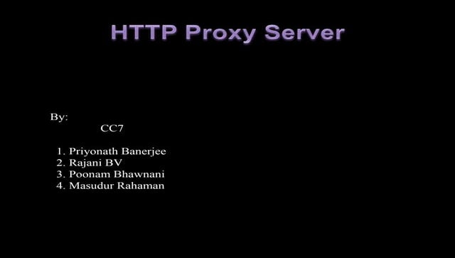 Http Proxy Server