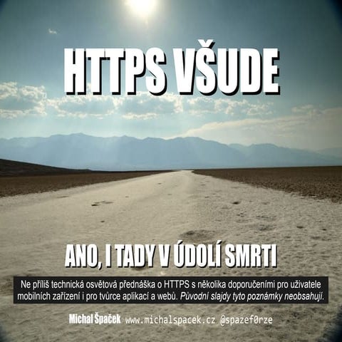 HTTPS (a šifrování) všude