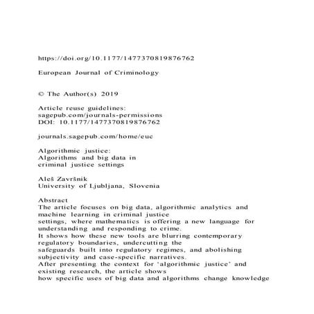 Artificial Intelligence Models for Crime Prediction in Urban Spaces | PDF
